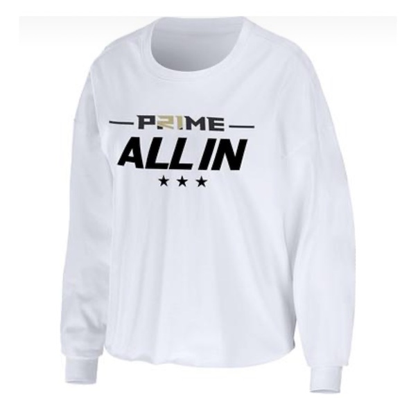 Wear By Erin Andrews Tops - WEAR by Erin Andrews Women's Coach Prime “All In” Long Sleeve T-Shirt New With T